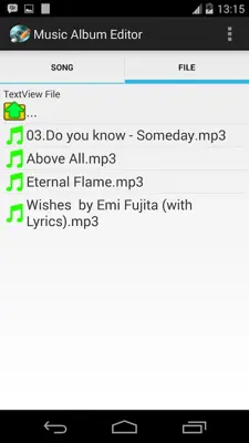 Music Album Editor android App screenshot 0